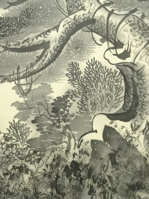 ☆特大☆手書き油絵 秋の山道 肉筆絵画 インテリア 油彩画 油絵